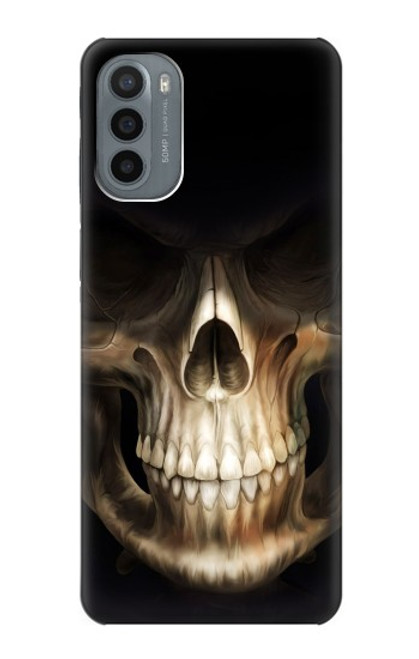 W1107 Skull Face Grim Reaper Hard Case and Leather Flip Case For Motorola Moto G31