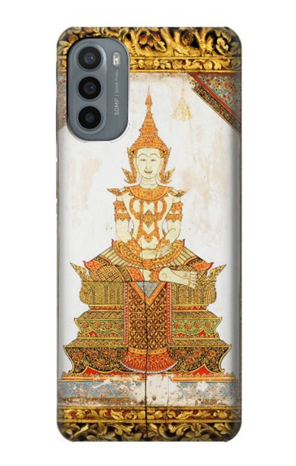 W1511 Thai Emerald Art Hard Case and Leather Flip Case For Motorola Moto G31