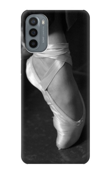 W1593 Ballet Pointe Shoe Hard Case and Leather Flip Case For Motorola Moto G31