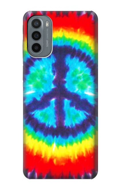 W1870 Tie Dye Peace Hard Case and Leather Flip Case For Motorola Moto G31