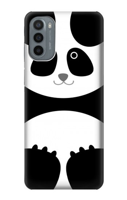 W2085 Panda Minimalist Hard Case and Leather Flip Case For Motorola Moto G31