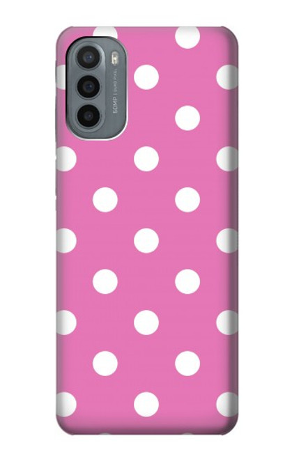 W2358 Pink Polka Dots Hard Case and Leather Flip Case For Motorola Moto G31