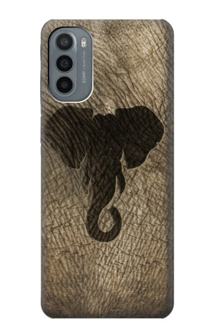 W2516 Elephant Skin Graphic Printed Hard Case and Leather Flip Case For Motorola Moto G31