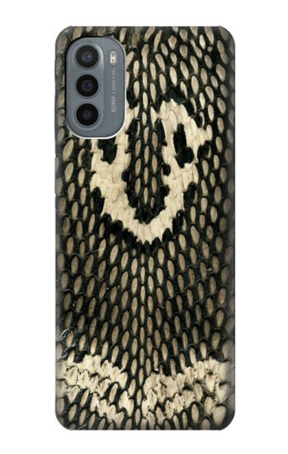 W2711 King Cobra Snake Skin Graphic Printed Hard Case and Leather Flip Case For Motorola Moto G31