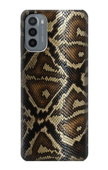 W2712 Anaconda Amazon Snake Skin Graphic Printed Hard Case and Leather Flip Case For Motorola Moto G31