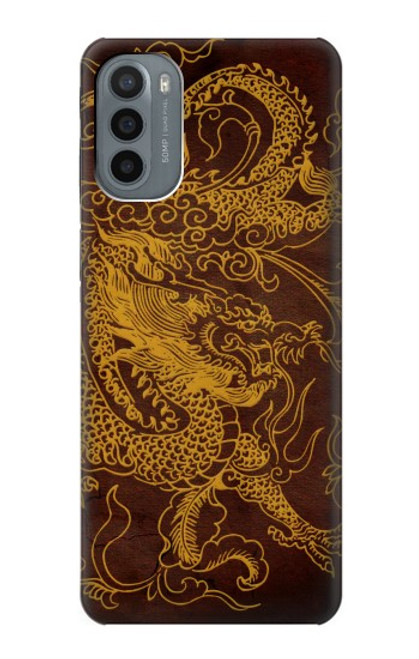 W2911 Chinese Dragon Hard Case and Leather Flip Case For Motorola Moto G31
