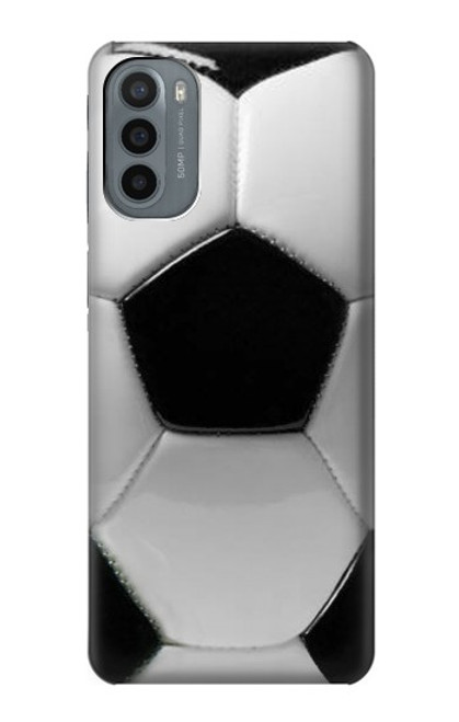 W2964 Football Soccer Ball Hard Case and Leather Flip Case For Motorola Moto G31