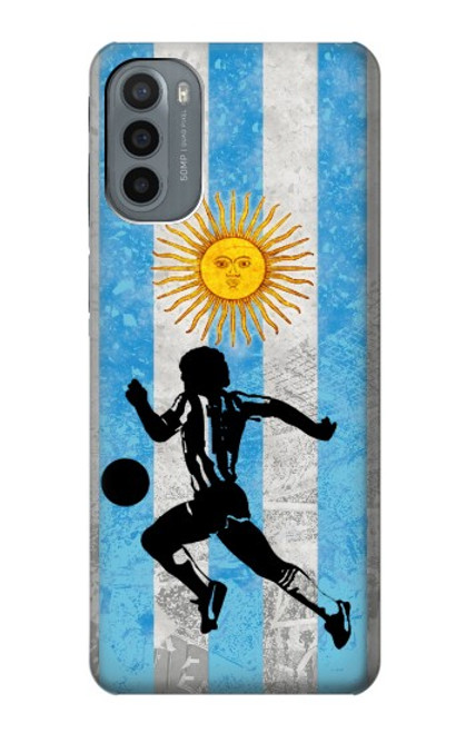 W2977 Argentina Football Soccer Hard Case and Leather Flip Case For Motorola Moto G31