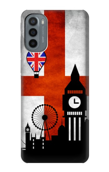 W2979 England Football Soccer Hard Case and Leather Flip Case For Motorola Moto G31