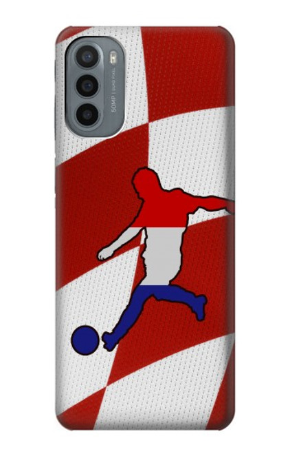 W2993 Croatia Football Soccer Hard Case and Leather Flip Case For Motorola Moto G31