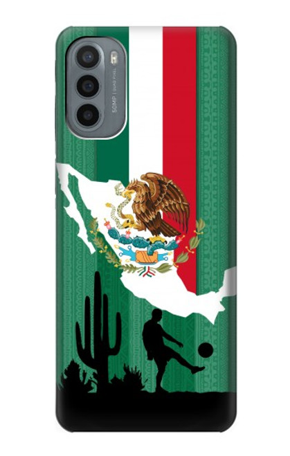 W2994 Mexico Football Soccer Hard Case and Leather Flip Case For Motorola Moto G31