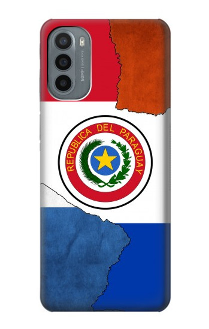 W3017 Paraguay Flag Hard Case and Leather Flip Case For Motorola Moto G31