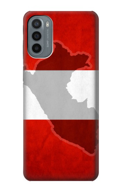 W3018 Peru Flag Hard Case and Leather Flip Case For Motorola Moto G31