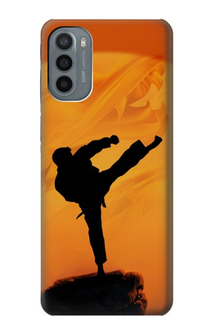 W3024 Kung Fu Karate Fighter Hard Case and Leather Flip Case For Motorola Moto G31