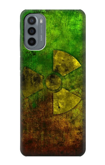 W3202 Radioactive Nuclear Hazard Symbol Hard Case and Leather Flip Case For Motorola Moto G31