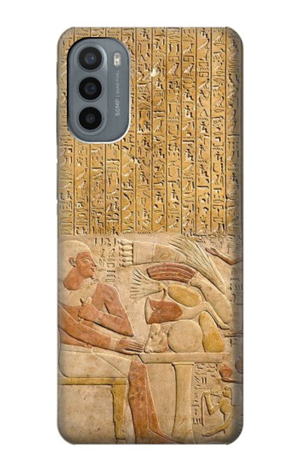 W3398 Egypt Stela Mentuhotep Hard Case and Leather Flip Case For Motorola Moto G31