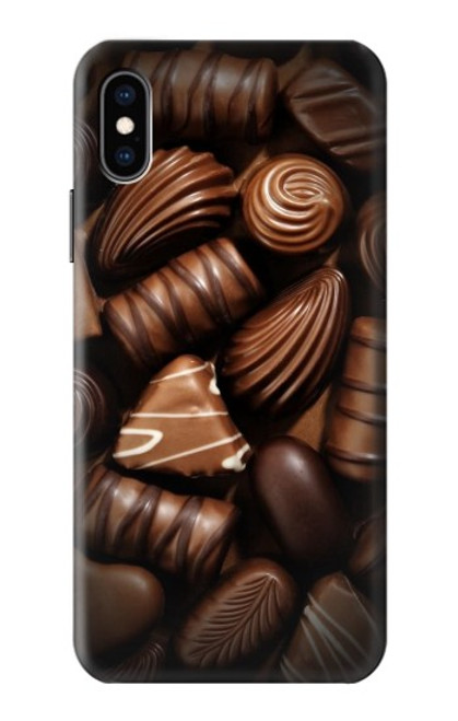 W3840 Dark Chocolate Milk Chocolate Lovers Hard Case and Leather Flip Case For iPhone X, iPhone XS