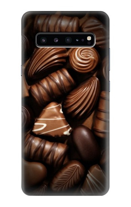 W3840 Dark Chocolate Milk Chocolate Lovers Hard Case and Leather Flip Case For Samsung Galaxy S10 5G