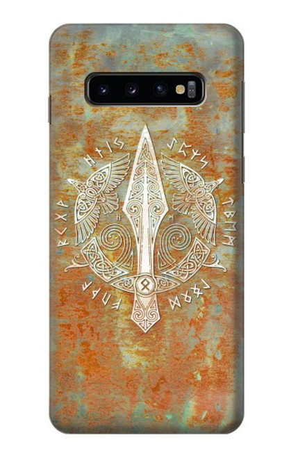 W3827 Gungnir Spear of Odin Norse Viking Symbol Hard Case and Leather Flip Case For Samsung Galaxy S10