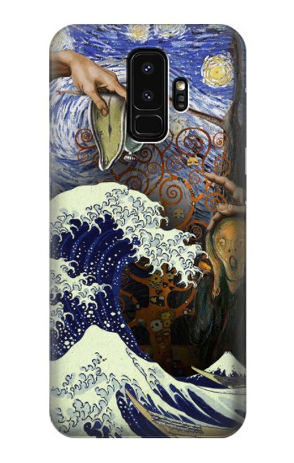 W3851 World of Art Van Gogh Hokusai Da Vinci Hard Case and Leather Flip Case For Samsung Galaxy S9 Plus