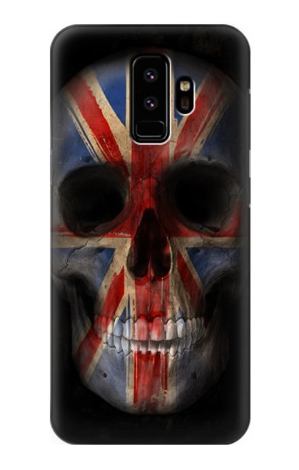 W3848 United Kingdom Flag Skull Hard Case and Leather Flip Case For Samsung Galaxy S9