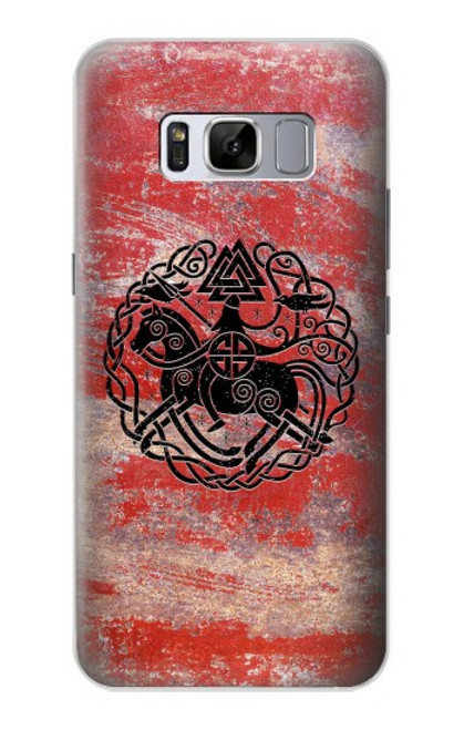 W3831 Viking Norse Ancient Symbol Hard Case and Leather Flip Case For Samsung Galaxy S8