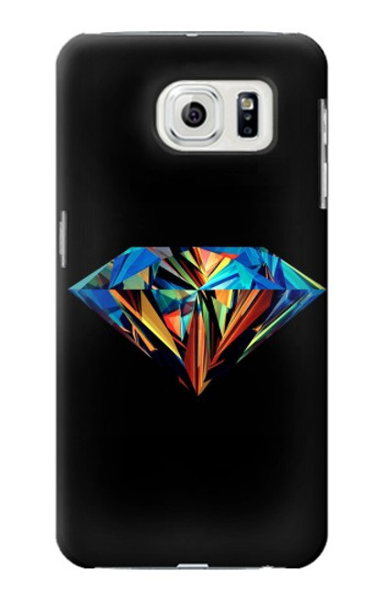 W3842 Abstract Colorful Diamond Hard Case and Leather Flip Case For Samsung Galaxy S7 Edge