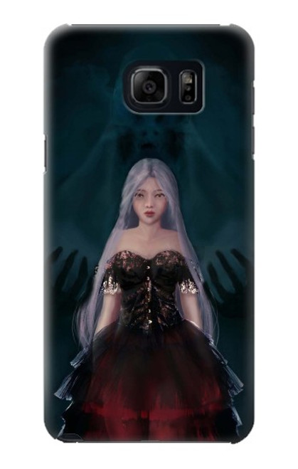 W3847 Lilith Devil Bride Gothic Girl Skull Grim Reaper Hard Case and Leather Flip Case For Samsung Galaxy S6 Edge Plus