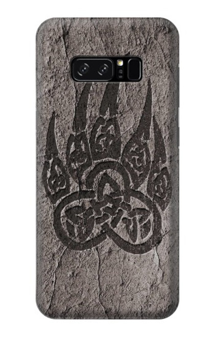 W3832 Viking Norse Bear Paw Berserkers Rock Hard Case and Leather Flip Case For Note 8 Samsung Galaxy Note8