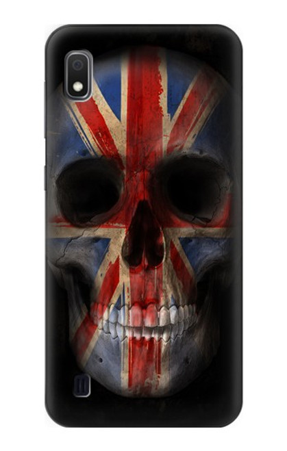 W3848 United Kingdom Flag Skull Hard Case and Leather Flip Case For Samsung Galaxy A10