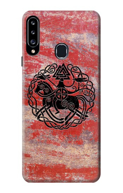 W3831 Viking Norse Ancient Symbol Hard Case and Leather Flip Case For Samsung Galaxy A20s