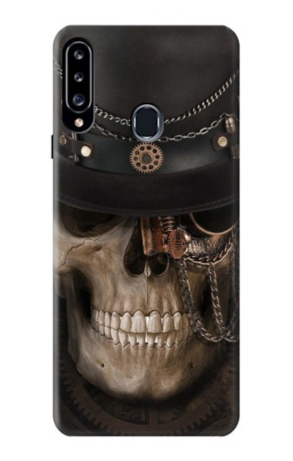 W3852 Steampunk Skull Hard Case and Leather Flip Case For Samsung Galaxy A20s