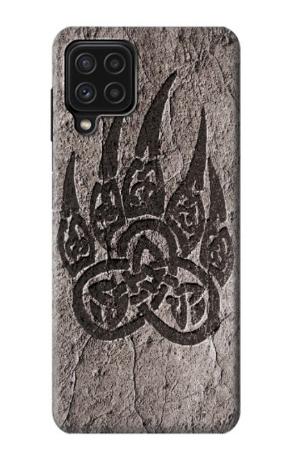 W3832 Viking Norse Bear Paw Berserkers Rock Hard Case and Leather Flip Case For Samsung Galaxy A22 4G