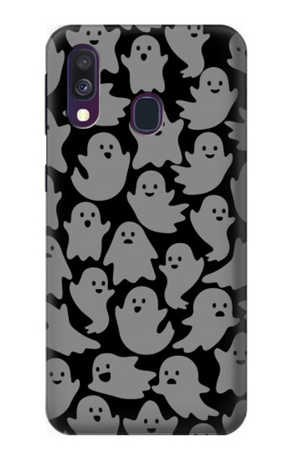W3835 Cute Ghost Pattern Hard Case and Leather Flip Case For Samsung Galaxy A40