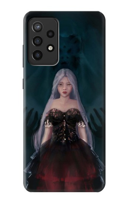 W3847 Lilith Devil Bride Gothic Girl Skull Grim Reaper Hard Case and Leather Flip Case For Samsung Galaxy A72, Galaxy A72 5G