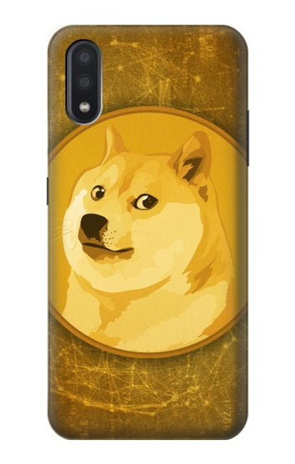 W3826 Dogecoin Shiba Hard Case and Leather Flip Case For Samsung Galaxy A01