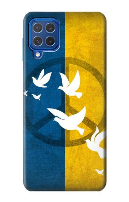 W3857 Peace Dove Ukraine Flag Hard Case and Leather Flip Case For Samsung Galaxy M62