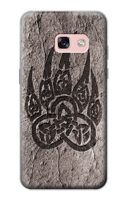 W3832 Viking Norse Bear Paw Berserkers Rock Hard Case and Leather Flip Case For Samsung Galaxy A3 (2017)