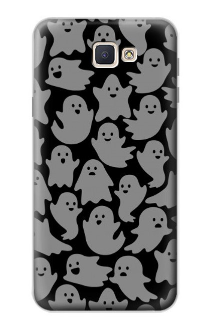 W3835 Cute Ghost Pattern Hard Case and Leather Flip Case For Samsung Galaxy J7 Prime (SM-G610F)
