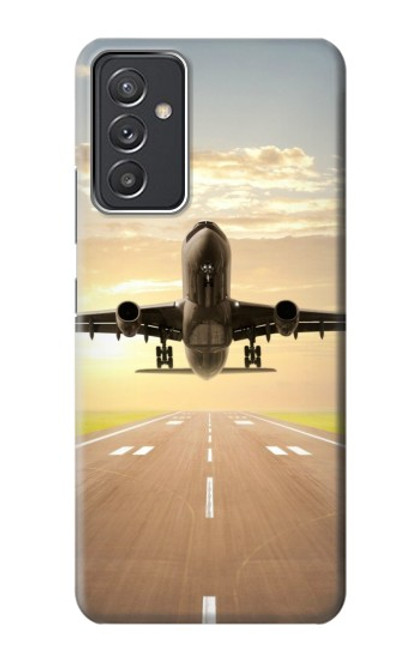 W3837 Airplane Take off Sunrise Hard Case and Leather Flip Case For Samsung Galaxy Quantum 2