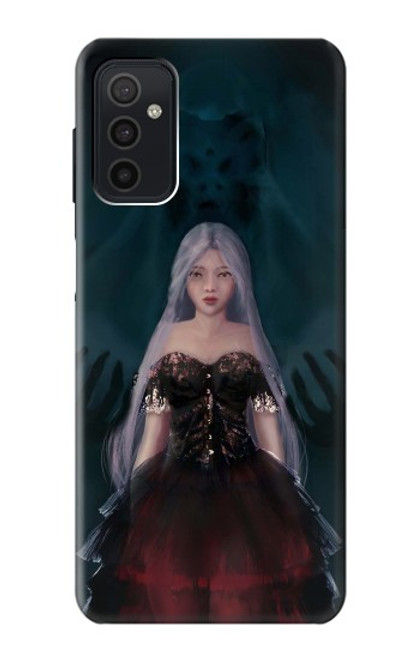 W3847 Lilith Devil Bride Gothic Girl Skull Grim Reaper Hard Case and Leather Flip Case For Samsung Galaxy M52 5G