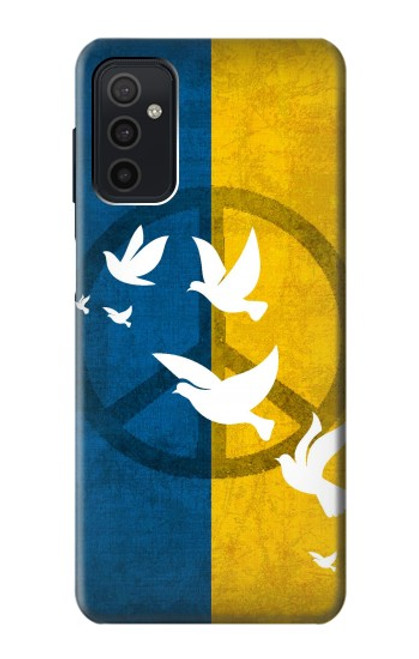 W3857 Peace Dove Ukraine Flag Hard Case and Leather Flip Case For Samsung Galaxy M52 5G