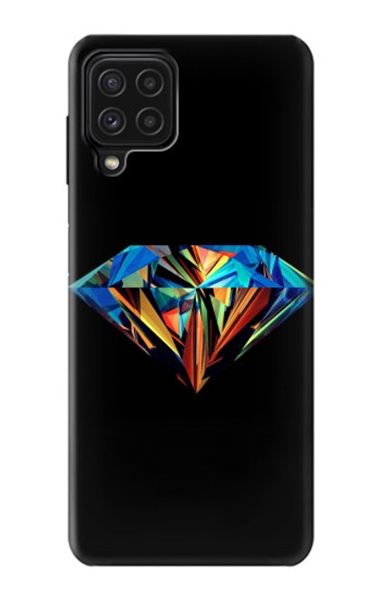 W3842 Abstract Colorful Diamond Hard Case and Leather Flip Case For Samsung Galaxy M22