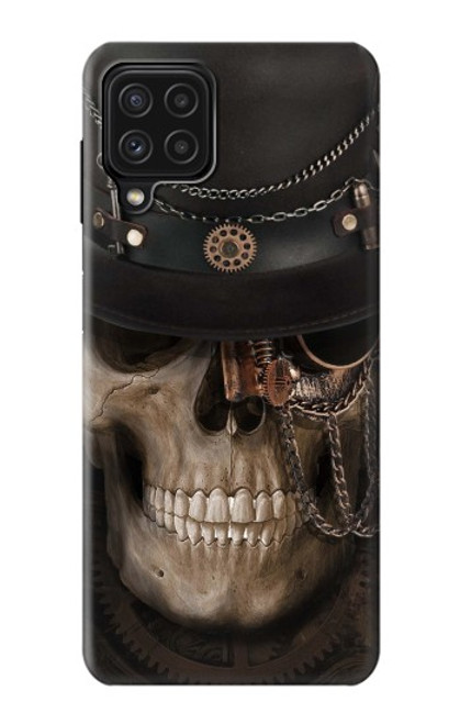 W3852 Steampunk Skull Hard Case and Leather Flip Case For Samsung Galaxy M22