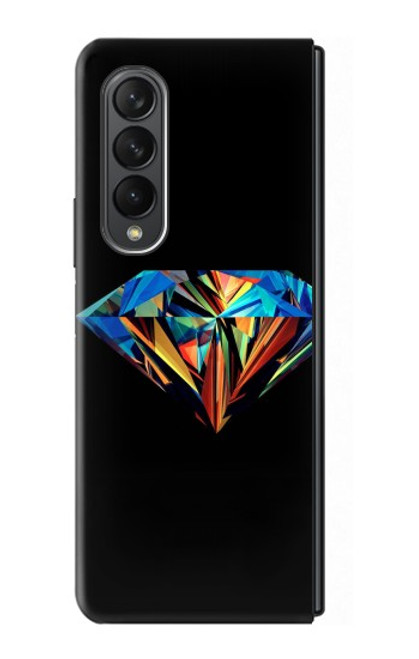 W3842 Abstract Colorful Diamond Hard Case For Samsung Galaxy Z Fold 3 5G