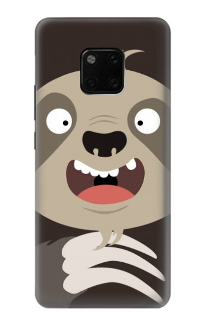 W3855 Sloth Face Cartoon Hard Case and Leather Flip Case For Huawei Mate 20 Pro