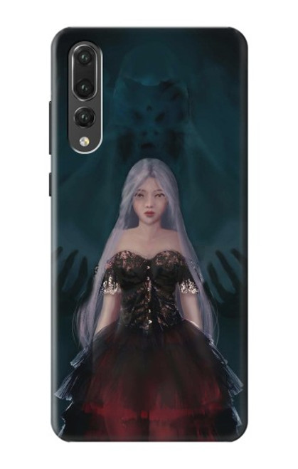 W3847 Lilith Devil Bride Gothic Girl Skull Grim Reaper Hard Case and Leather Flip Case For Huawei P20 Pro