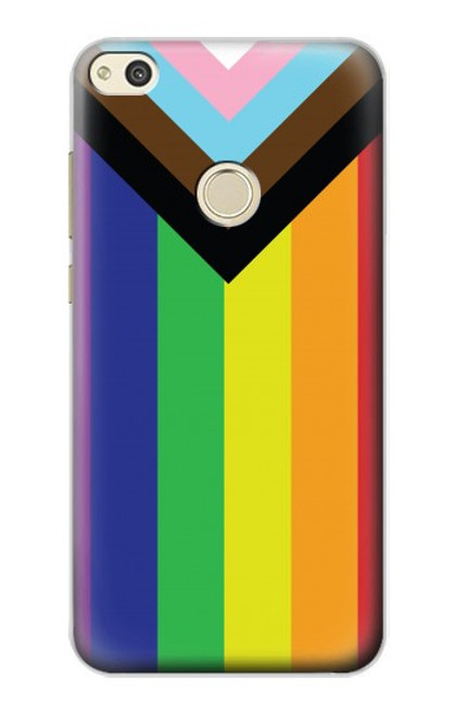 W3846 Pride Flag LGBT Hard Case and Leather Flip Case For Huawei P8 Lite (2017)