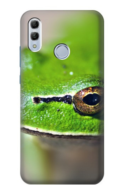 W3845 Green frog Hard Case and Leather Flip Case For Huawei Honor 10 Lite, Huawei P Smart 2019