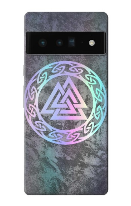 W3833 Valknut Odin Wotans Knot Hrungnir Heart Hard Case and Leather Flip Case For Google Pixel 6 Pro